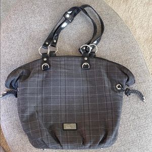 Beijo Plaid Print Purse (small bag within purse)
